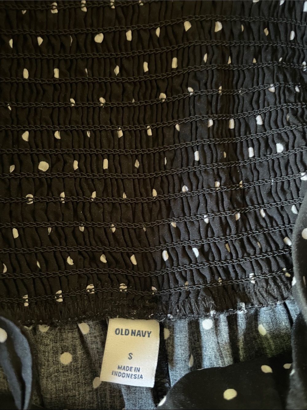 OLD NAVY Black Polka Dot Wide-Leg Jumpsuit - Picture 8 of 9